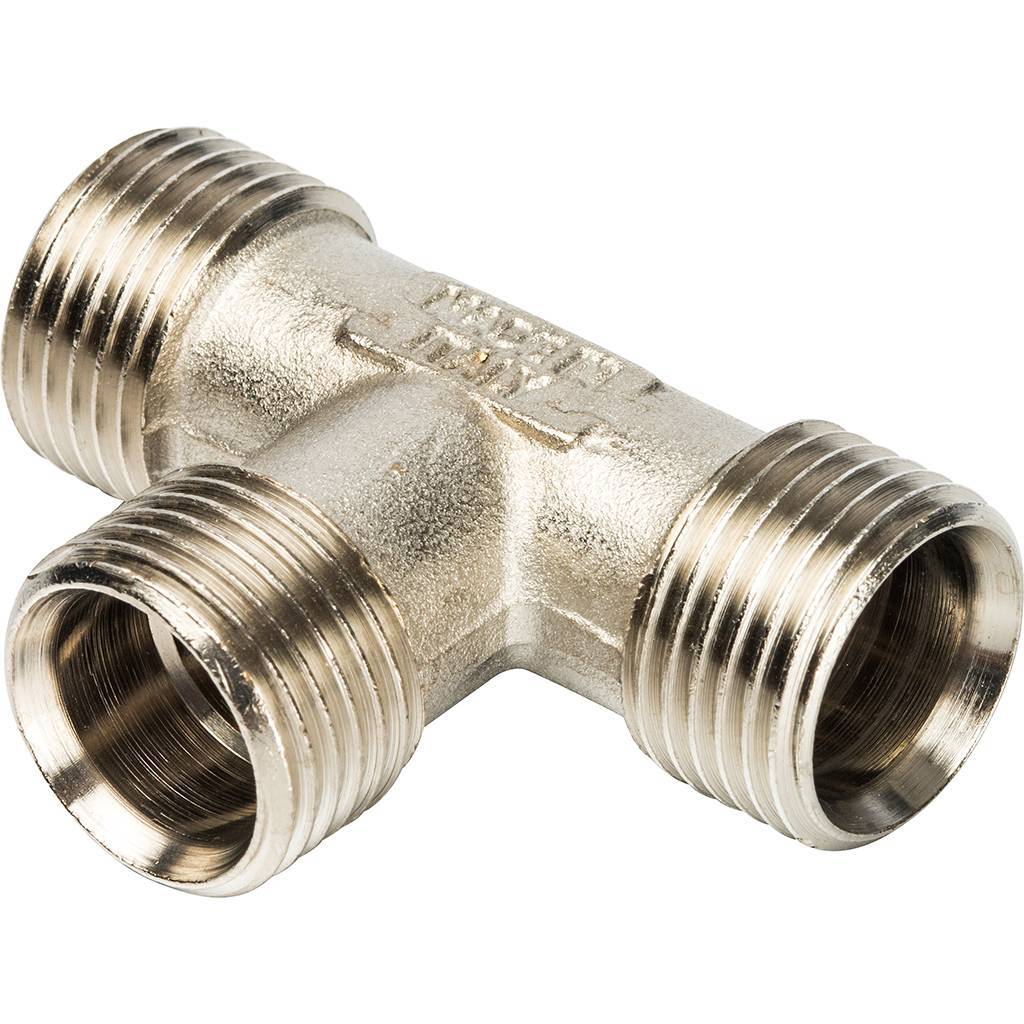 Тройник с нар.резьбой Prandelli Multyrama (16х2,0х1/2) для металлопластиковых труб винтовой, 103.07.51.6