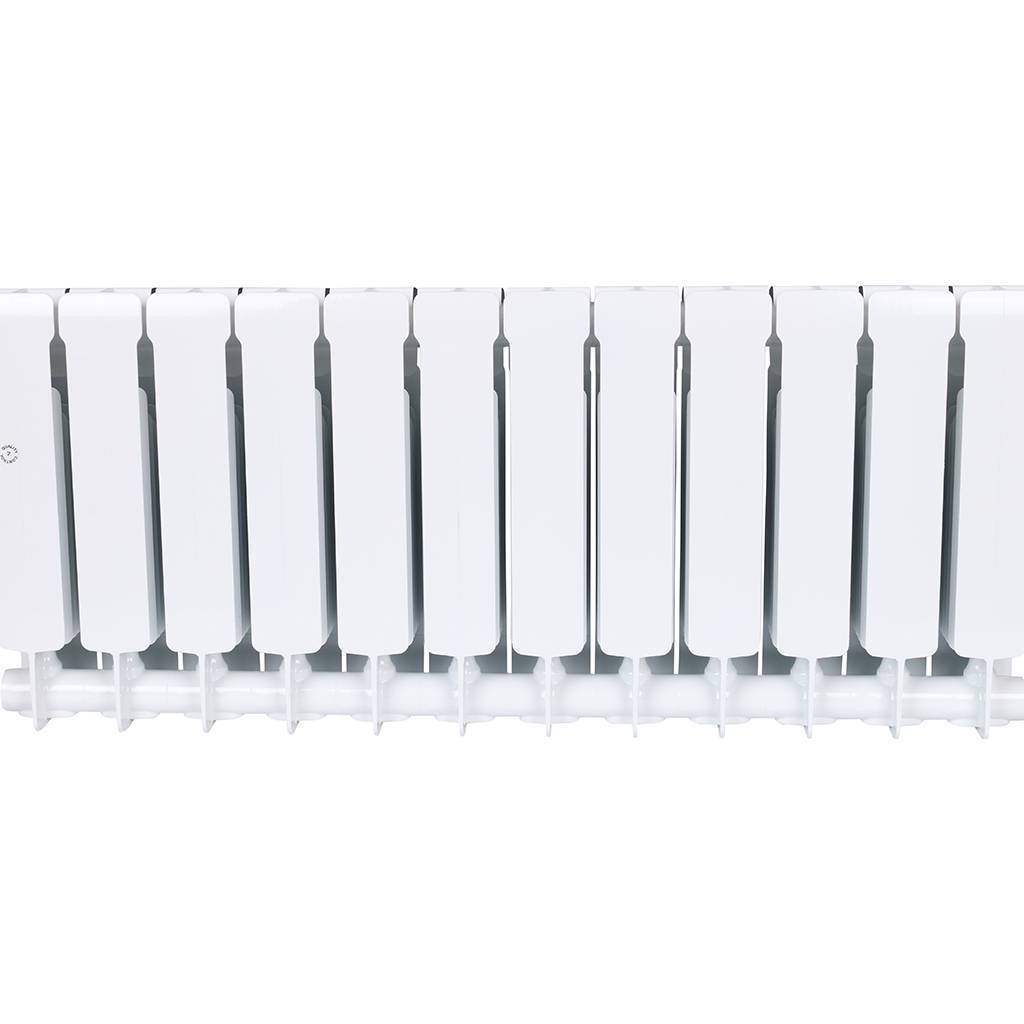 Радиатор биметаллический RIFAR BASE 350 12 секций боковое подключение (белый RAL 9016), 1RB35-12
