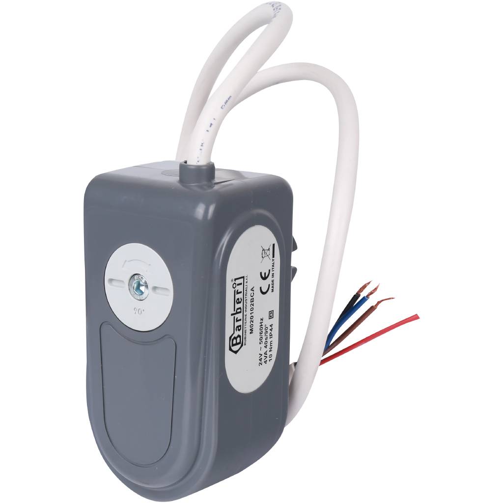 Сервопривод для шаровых зональных клапанов STOUT ход 90°, кабель 1 м, 40 сек., 24 B, 4 полюса