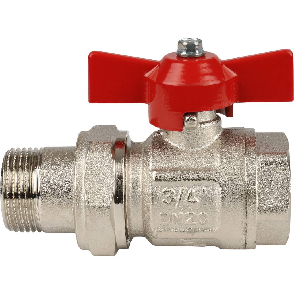 Кран шаровой полнопроходной Itap IDEAL 098 (бабочка, американка, 3/4 ), 26097