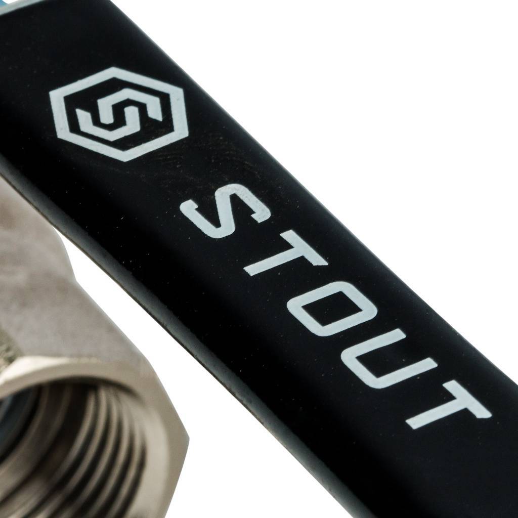 Кран шаровой STOUT с фильтром 3/4, SVF 0001 000020