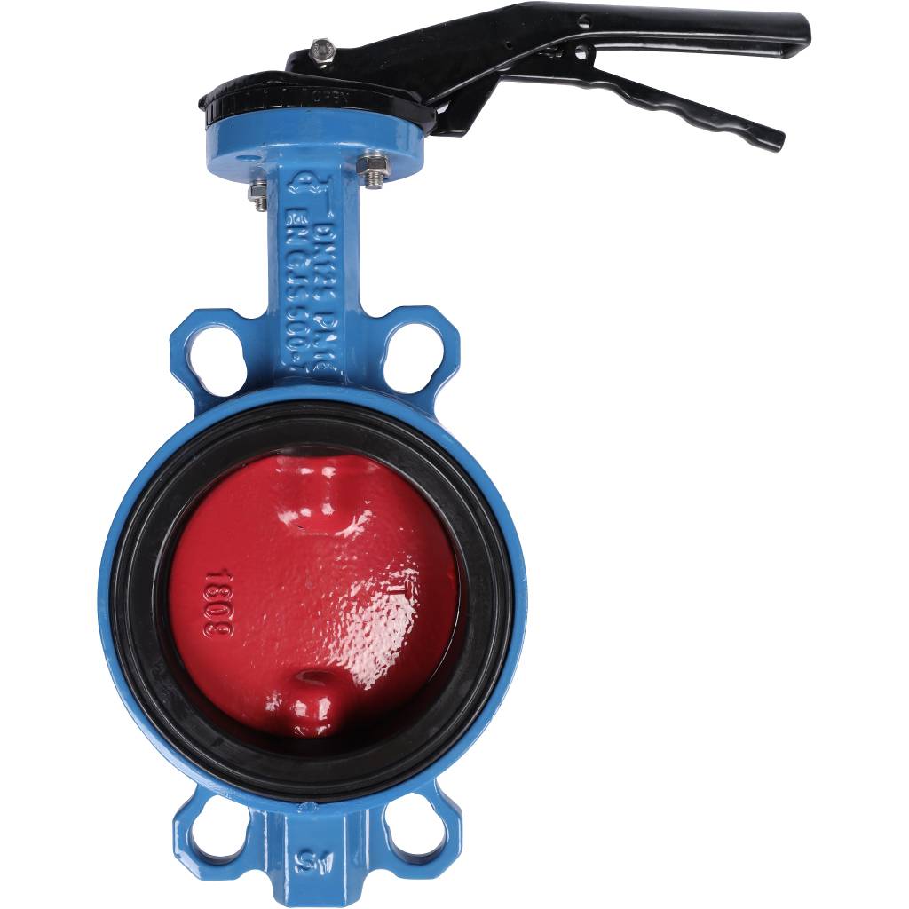 Затвор поворотно-дисковый Tecofi VPI4448 DN 125 PN 16 межфланцевый с ручкой из чугуна EPDM