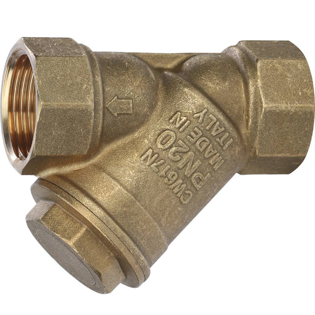 Фильтр сетчатый косой STOUT SFW 1 500 мкр., SFW-0001-000025