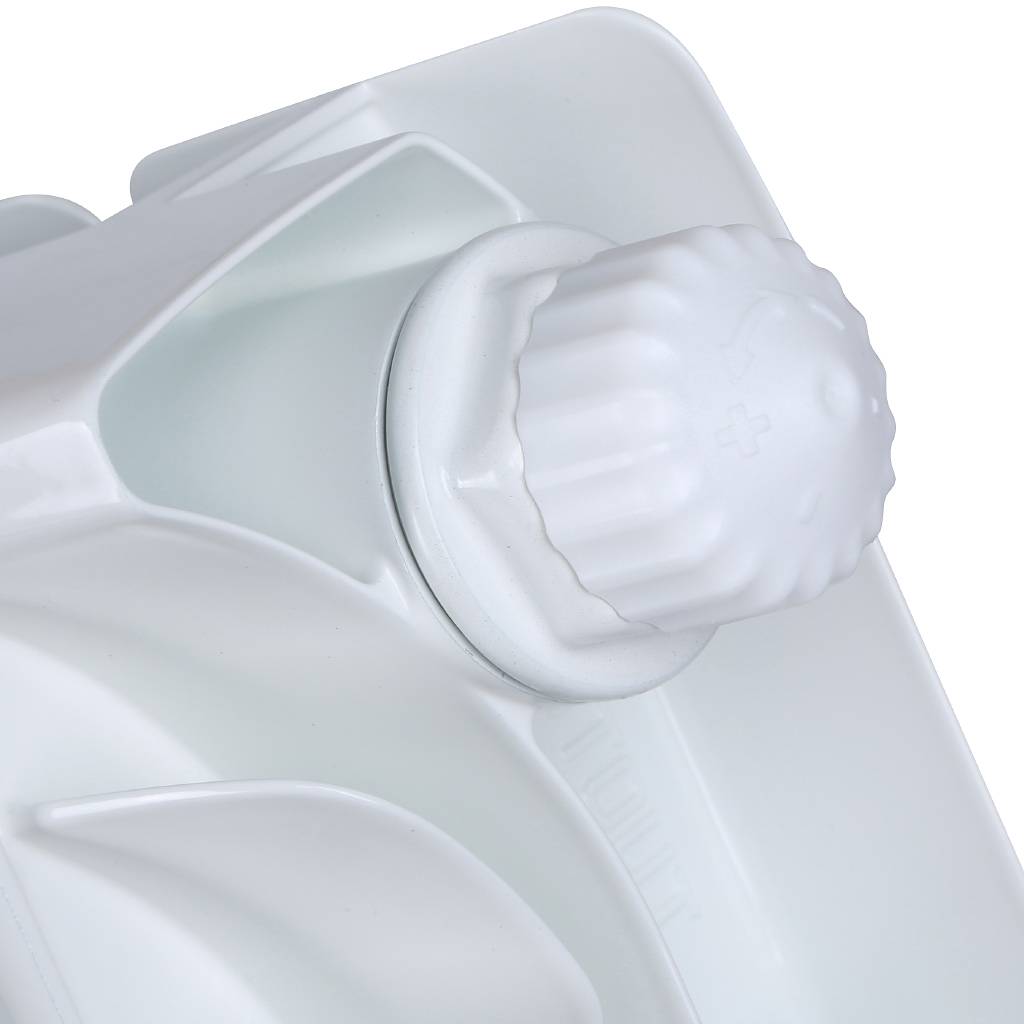 Радиатор биметаллический STOUT Space 500 12 секций нижнее правое подключение RAL9016