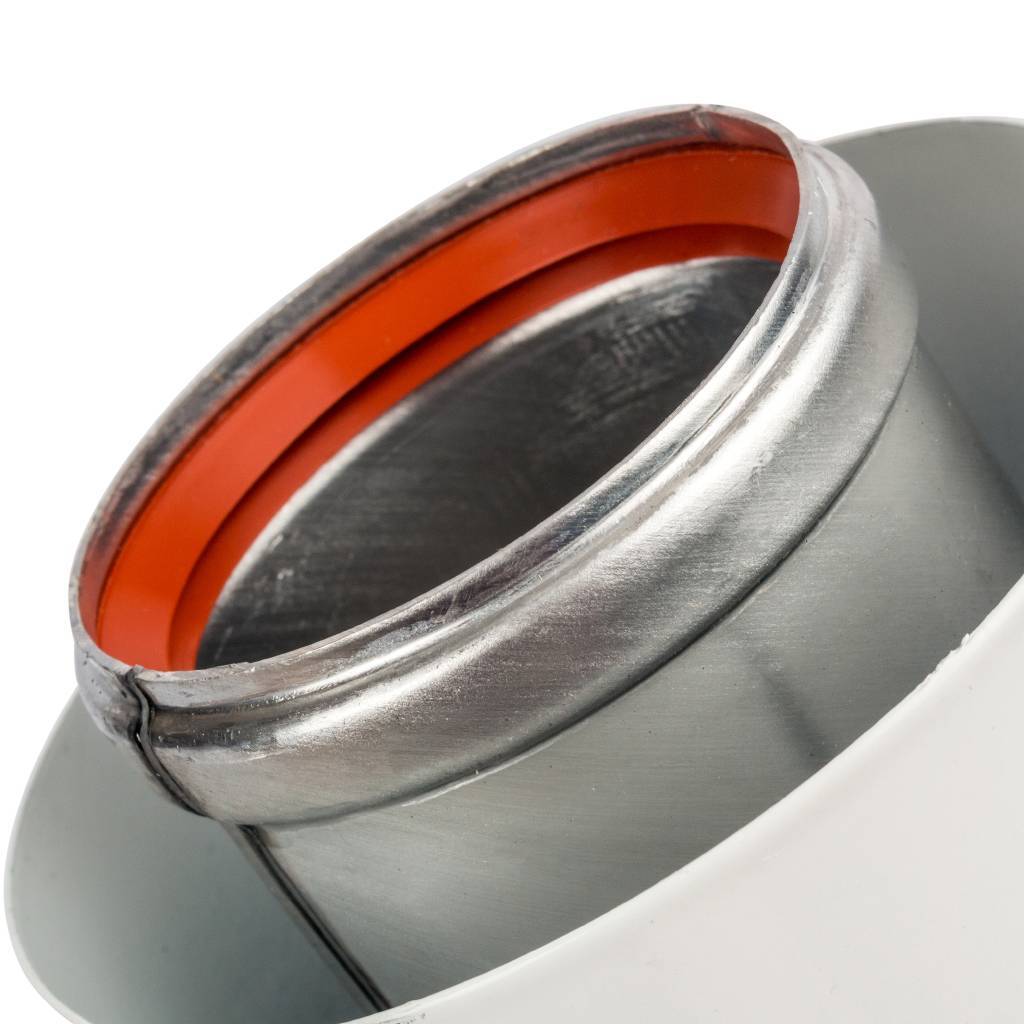 *SCA-6010-230190 STOUT Элемент дымохода DN60/100 адаптер для котла угловой 90° коаксиальный (совместимый с Vaillant, Protherm NEW)(с логотипом), SCA-6010-230190