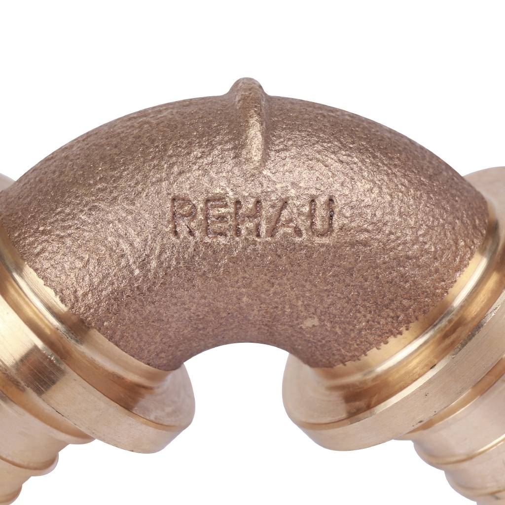 Угольник РЕХАУ RAUTITAN PLATINUM 90° 32 RX для труб из сшитого полиэтилена аксиальный