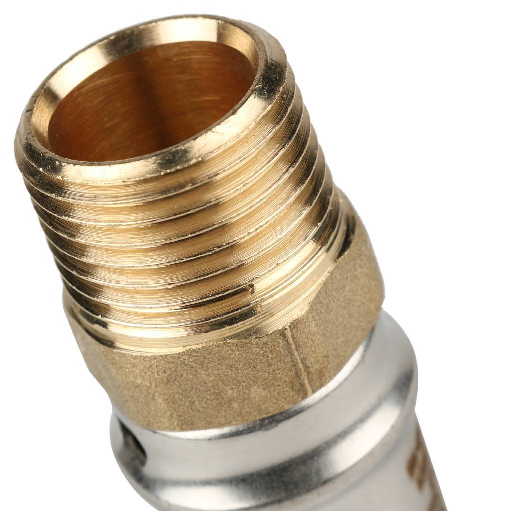 Переходник STOUT с наружной резьбой 1/2 х20 для металлопластиковых труб прессовой, SFP-0001-001220