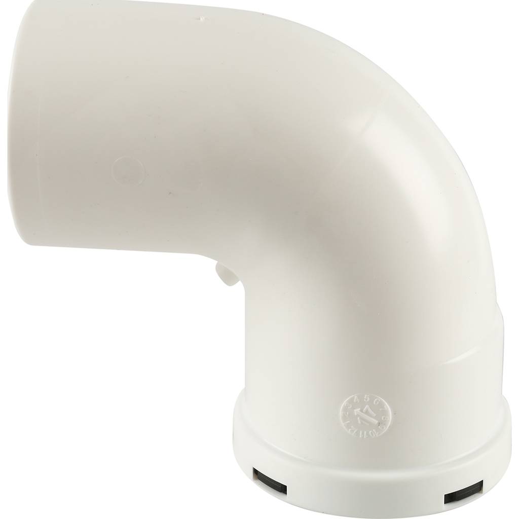 Отвод Baxi KHG 90°, Ду 80 мм, полипропиленовый, НТ, KHG71405921-