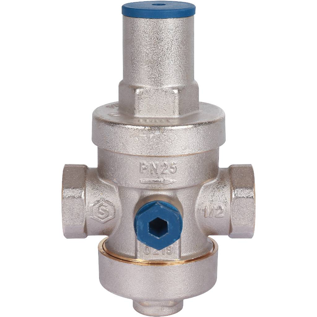 STOUT  Редуктор давления PN25 вн/вн 1/2  с выходом под манометр, SVS-1008-000015