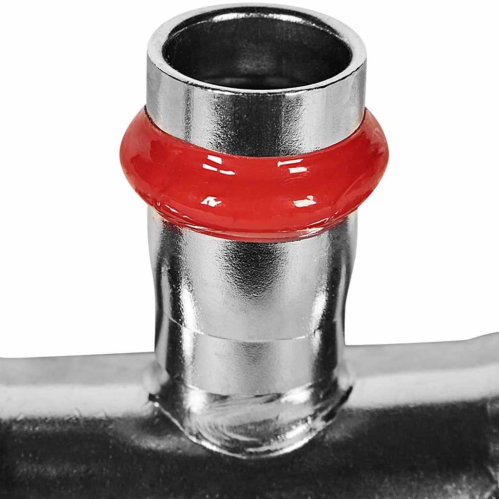 Тройник ROMMER переходной ВПр, 28х15х28, из нержавеющей стали прессовой, RSS-1014-281528