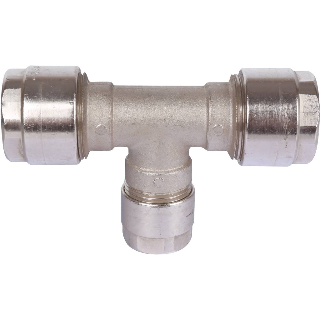 Тройник переходной Prandelli Multyrama (32.3х26.3х32.3) для металлопластиковых труб винтовой, 103.31.76.7