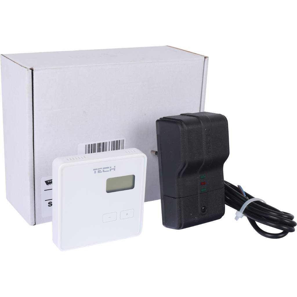 Беспроводной двухпозиционный комнатный терморегулятор, белый TECH ST-294 v 2