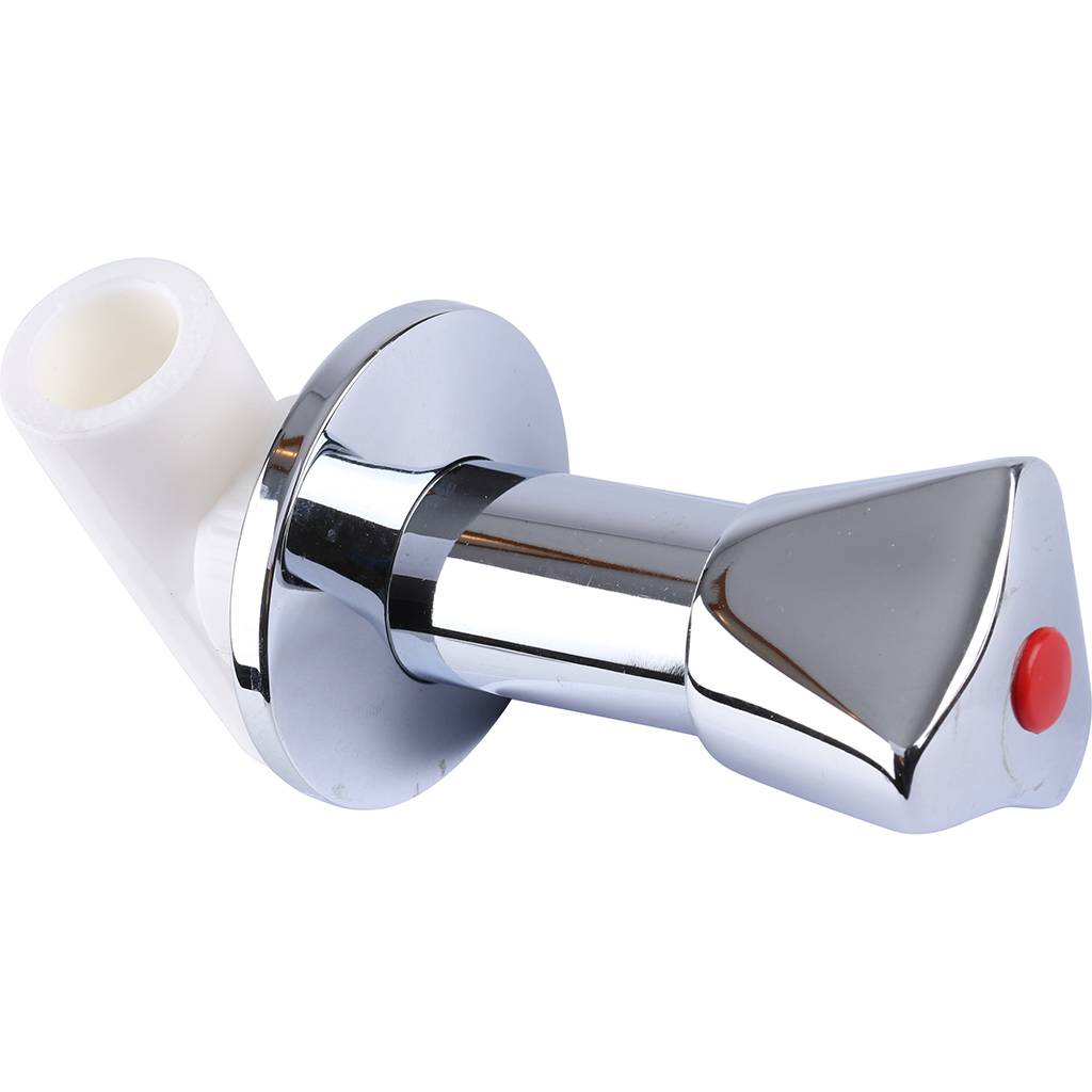 Вентиль Kalde c хромированной удлиненной ручкой под штукатурку (d=20), 3242-vlk-200000