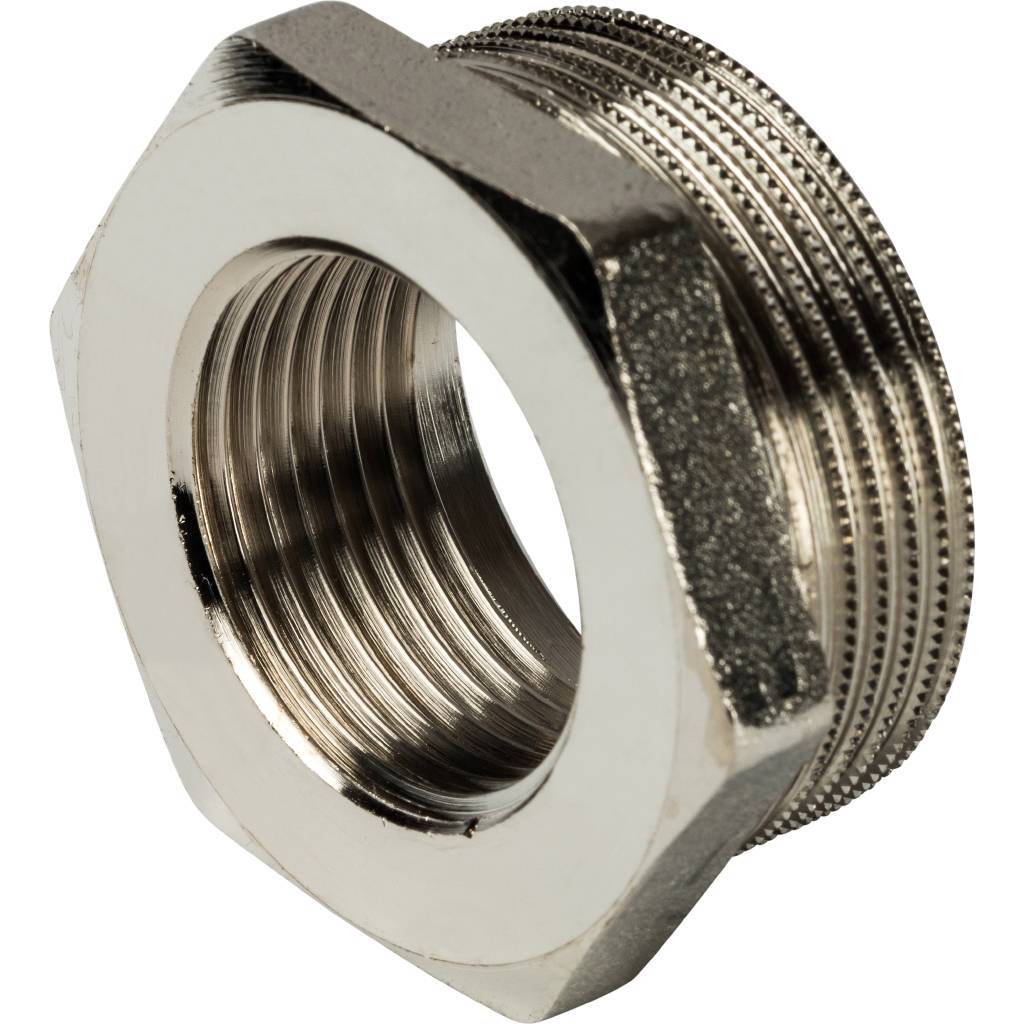 Футорка STOUT никелированная 1 1/2X1, SFT-0029-001121