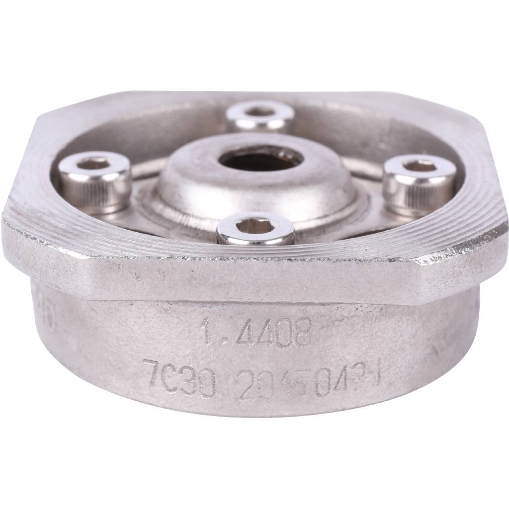 Клапан обратный пружинный ZETKAMA 275I Ду15 Ру40 межфланцевый из нерж. стали, 275I015E51