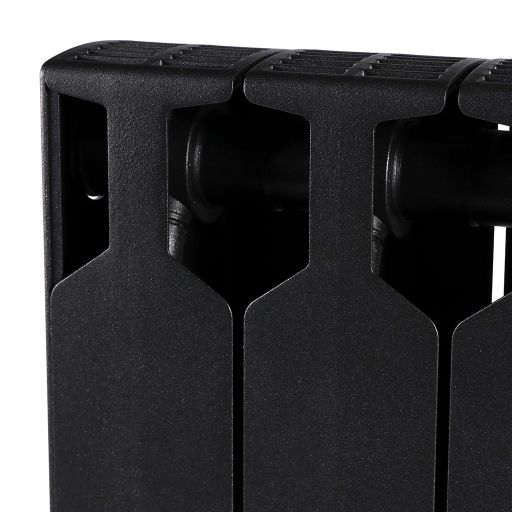 Радиатор биметаллический RIFAR SUPReMO 500 4 секции боковое подключение (цвет Антрацит), 4RS50-4-AN