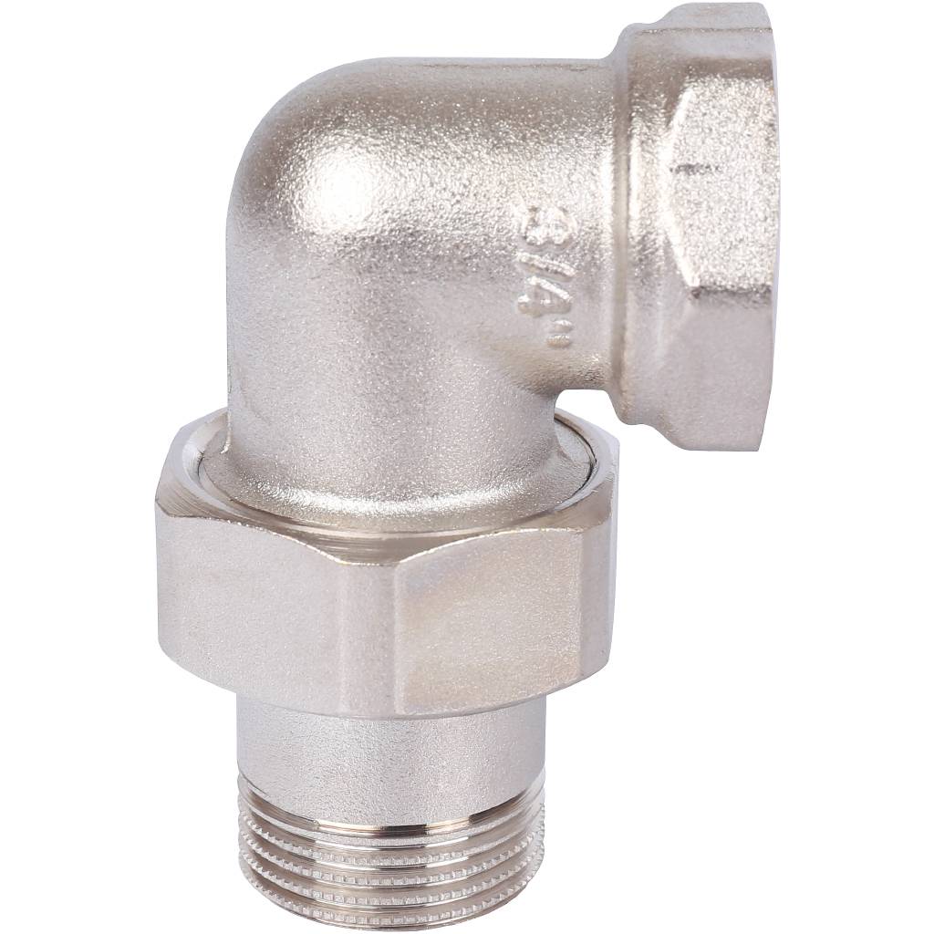 Разъемное угловое соединение STOUT американка ВН, никелированное 3/4, SFT-0059-000034