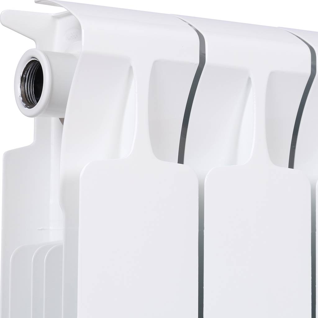 Радиатор биметаллический RIFAR MONOLIT 350 10 секций боковое подключение (белый RAL 9016), 3RM35-10