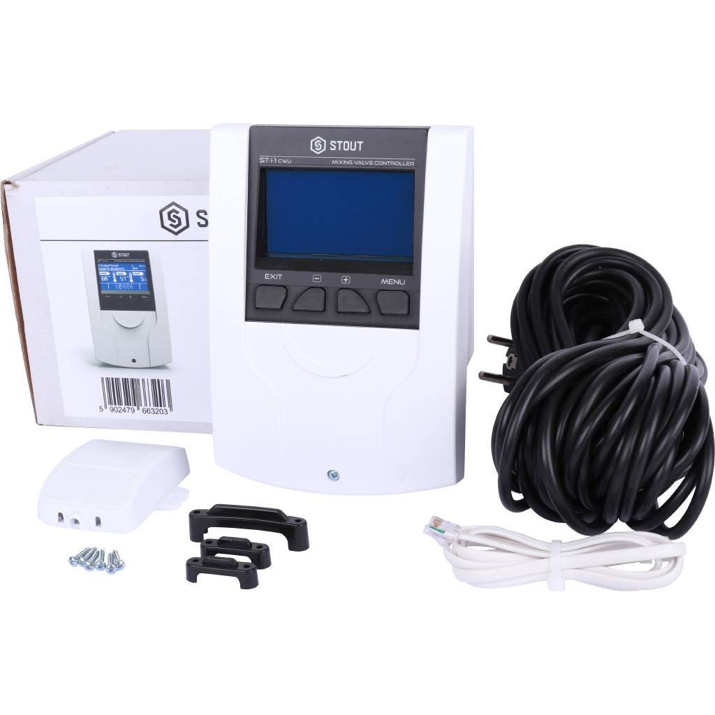 Контроллер для управления работой смесительного клапана STOUT i-1 CWU, STE-0101-001002