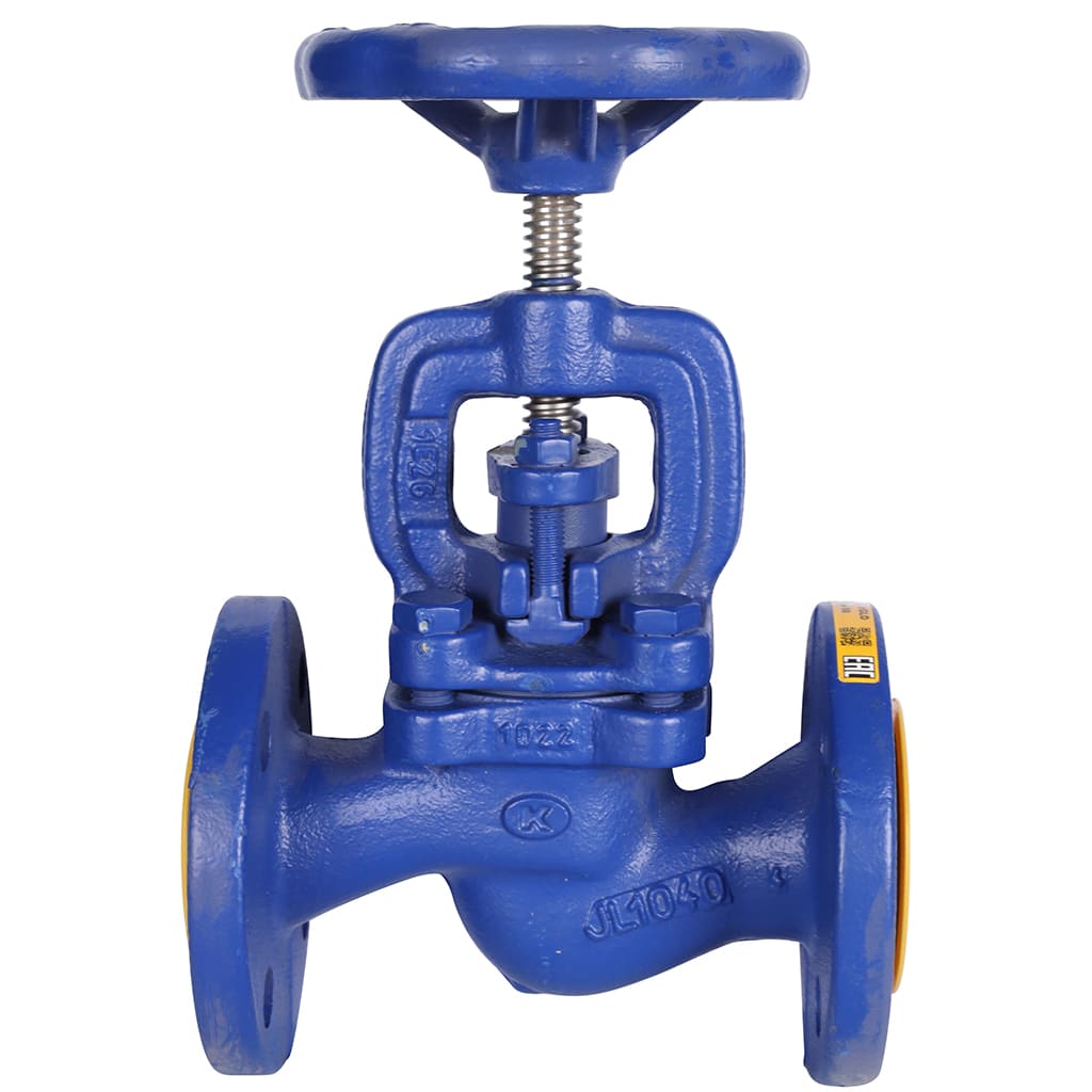 Клапан запорный ZETKAMA 215A Ду25 Ру16 фланцевый из чугуна, 215A025C00