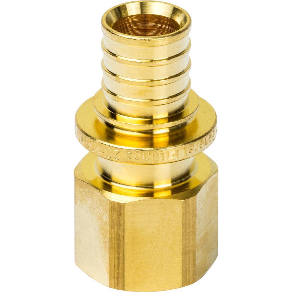 Переходник STOUT с внутренней резьбой 20xG 1/2 для труб из сшитого полиэтилена аксиальный, SFA-0002-002012