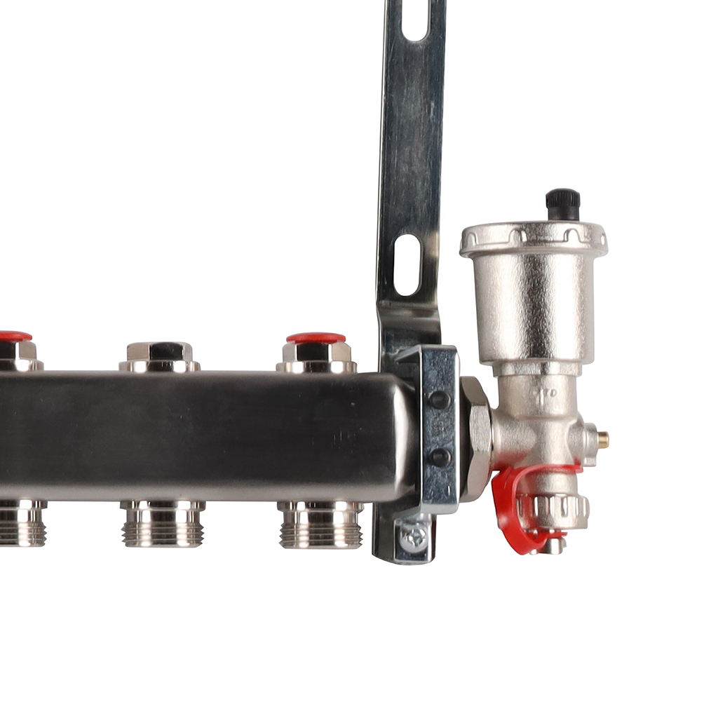 Коллектор из нержавеющей стали в сборе без расходомеров ROMMER 12 выходов, RMS-3210-000012