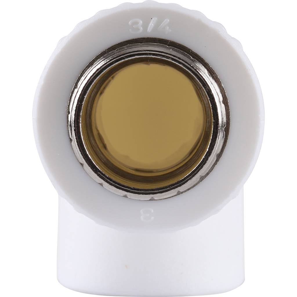 Угольник Kalde с наружной резьбой 25x3/4 для полипропиленовых труб, 3222-emo-250c00