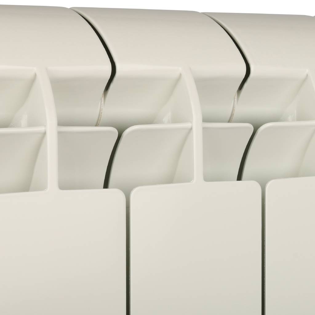 Радиатор алюминиевый Global VOX EXTRA 350 12 секций боковое подключение (белый RAL 9010), 83542