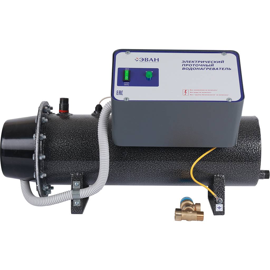 Водонагреватель ЭВАН ЭПВН-18 кВт (1 фл.) проточный класс Стандарт-Эконом, 13031
