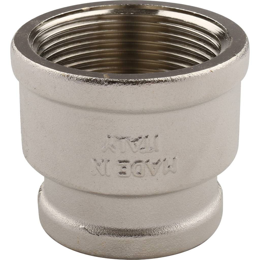 Муфта TIEMME ВВ никелированная 1х3/4 для стальных труб резьбовой, 1500178