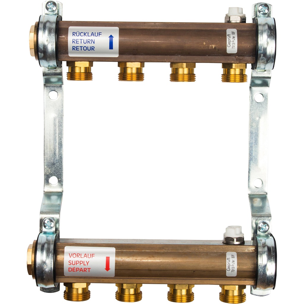 Коллектор для радиаторной разводки Watts HKV/A-4 (21.20.104), 10004542