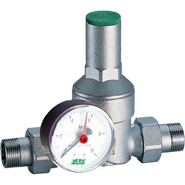 FAR  FAR Редуктор хром. 1/2  (НР-НР), с манометром, FA 2815 12