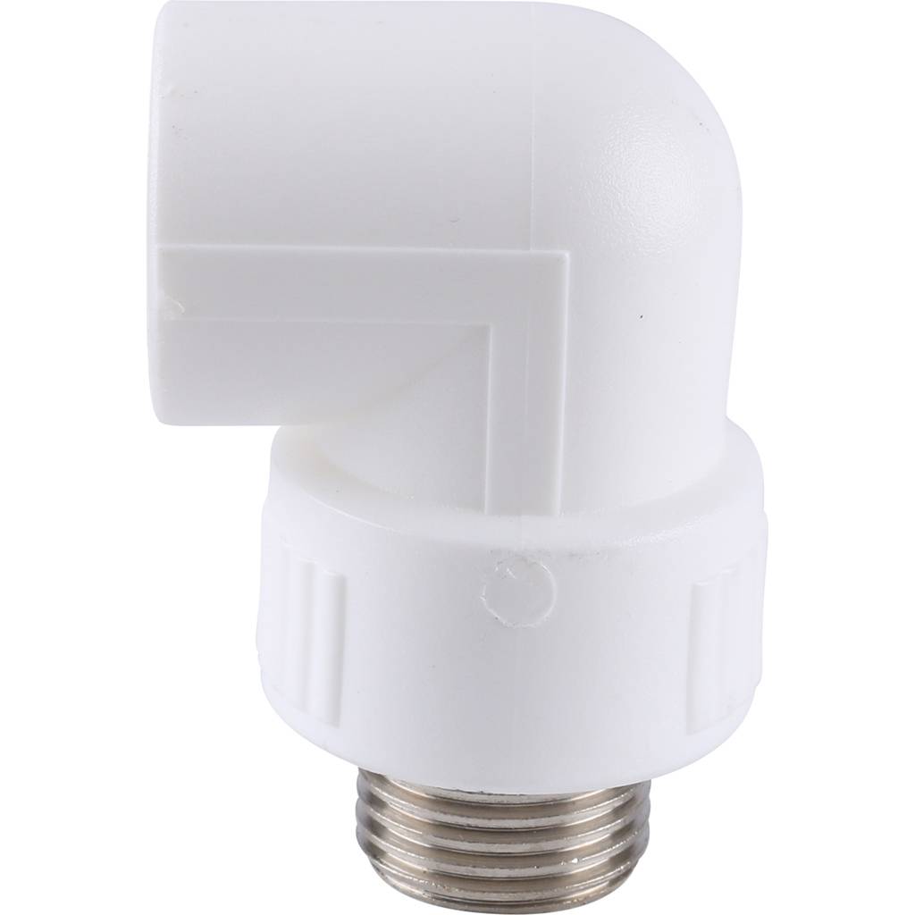 Угольник Kalde с наружной резьбой 20x1/2 для полипропиленовых труб, 3222-emo-200b00