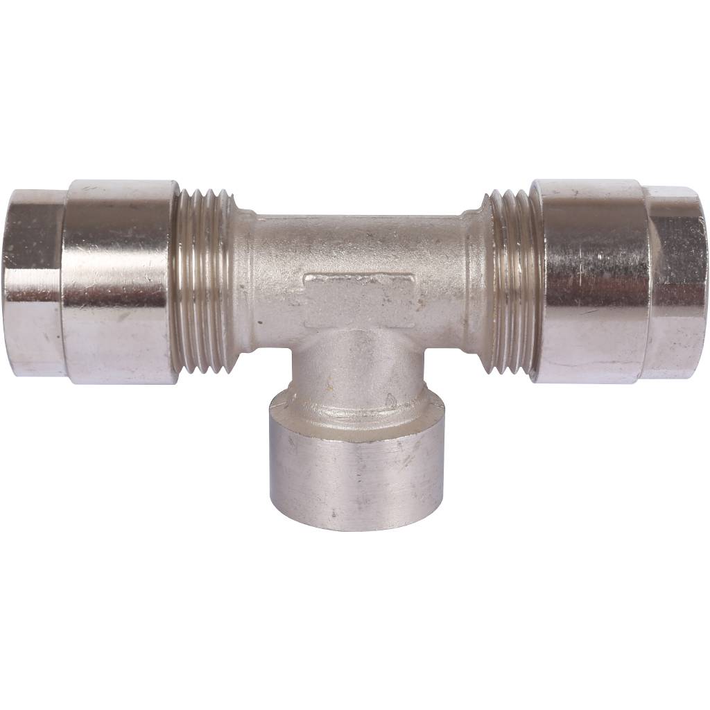 Тройник с внутр.резьбой Prandelli Multyrama (26х3,0х3/4) для металлопластиковых труб винтовой, 103.08.12.6