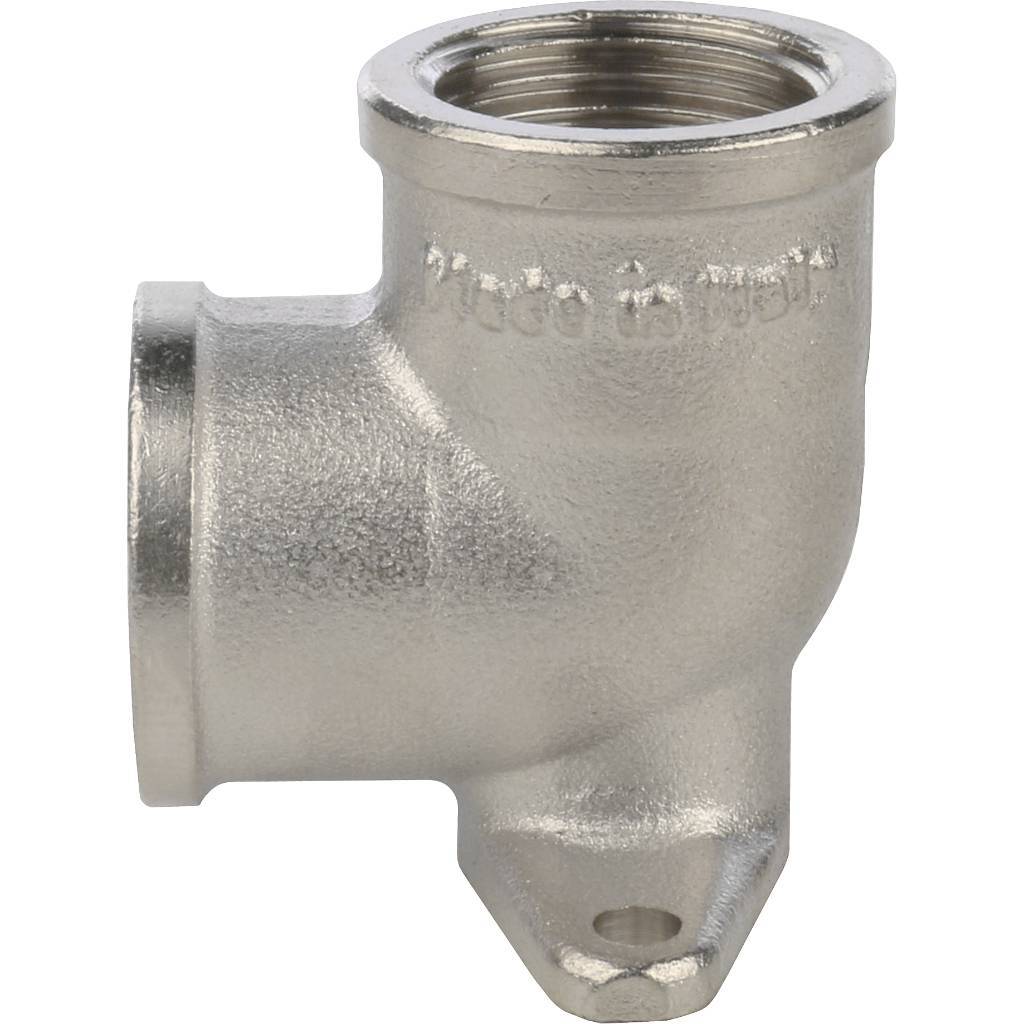 Угольник STOUT с креплением ВР никелированный 1/2, SFT-0039-000012