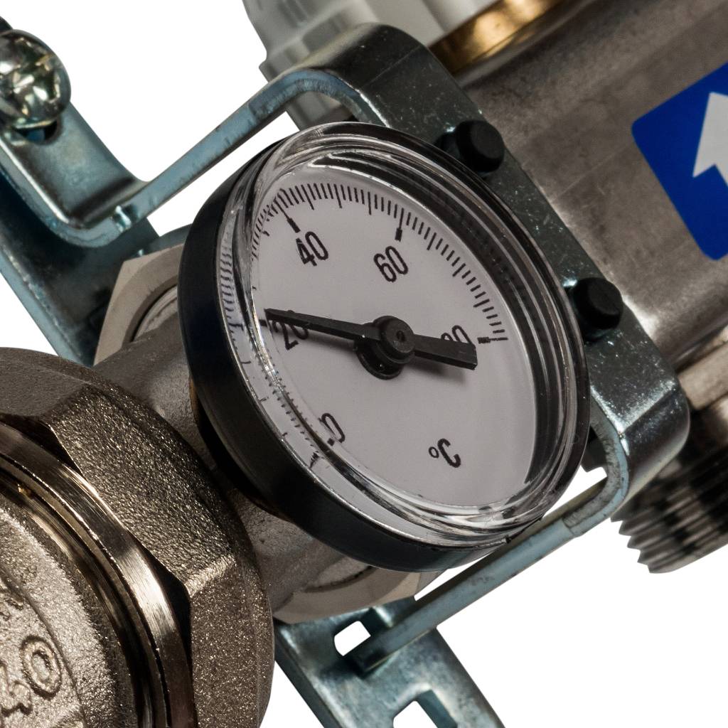 Коллектор из нержавеющей стали в сборе с расходомерами STOUT 8 выходов, SMS 0907 000008