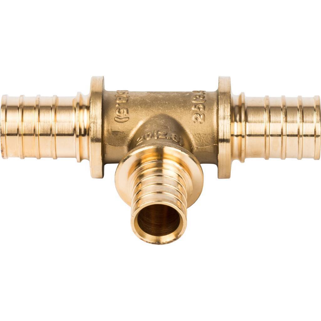 Тройник переходной STOUT 25x20x25 для труб из сшитого полиэтилена аксиальный