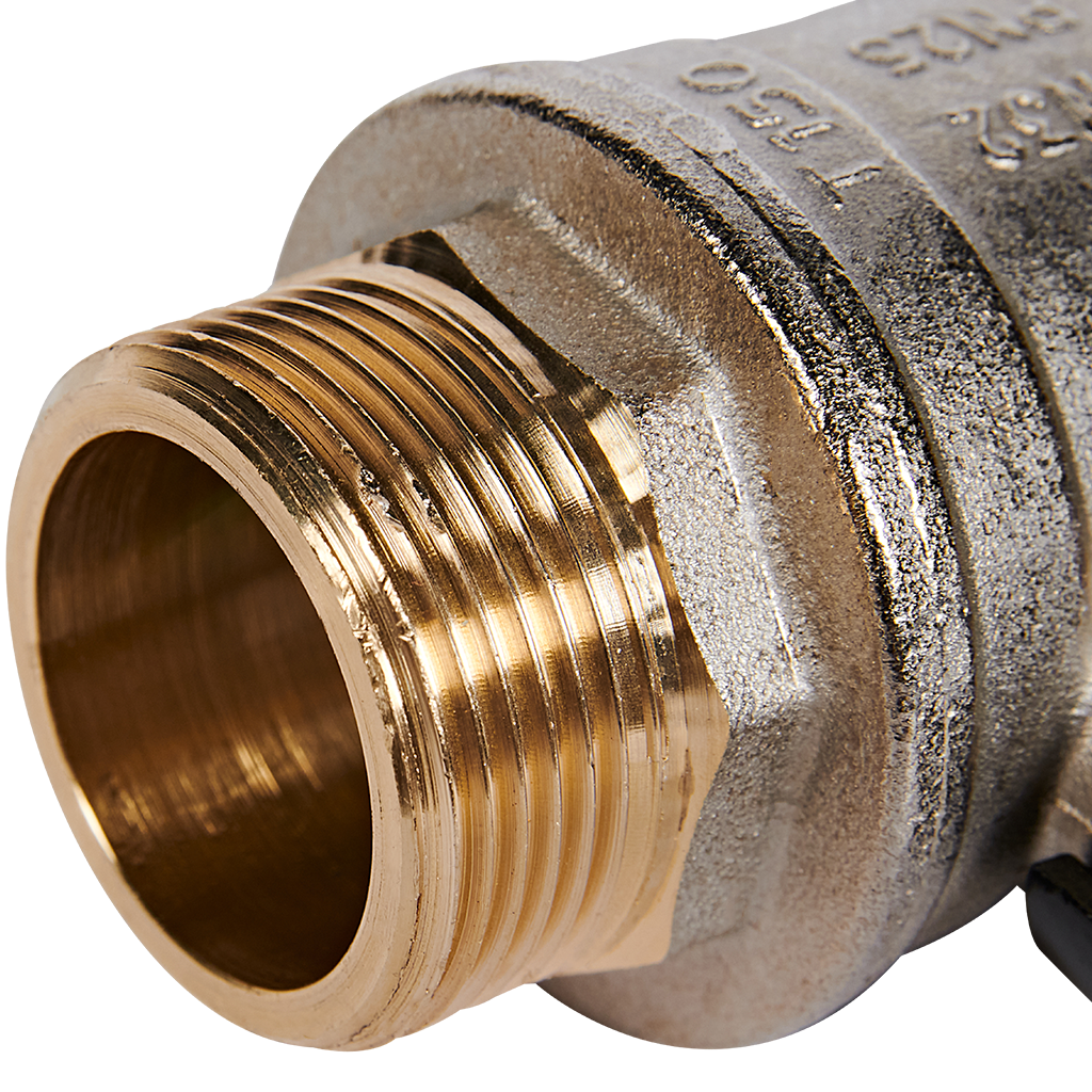 Кран шаровой BUGATTI Oregon (ручка-рычаг алюминий) внут-нар резьба 1 1/4