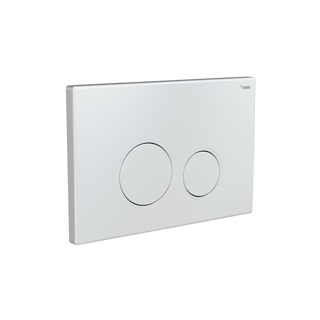 Панель смыва РЕХАУ NOVA ORB 001 с круглыми клавишами, пластик, белый, глянцевый, 19102201001