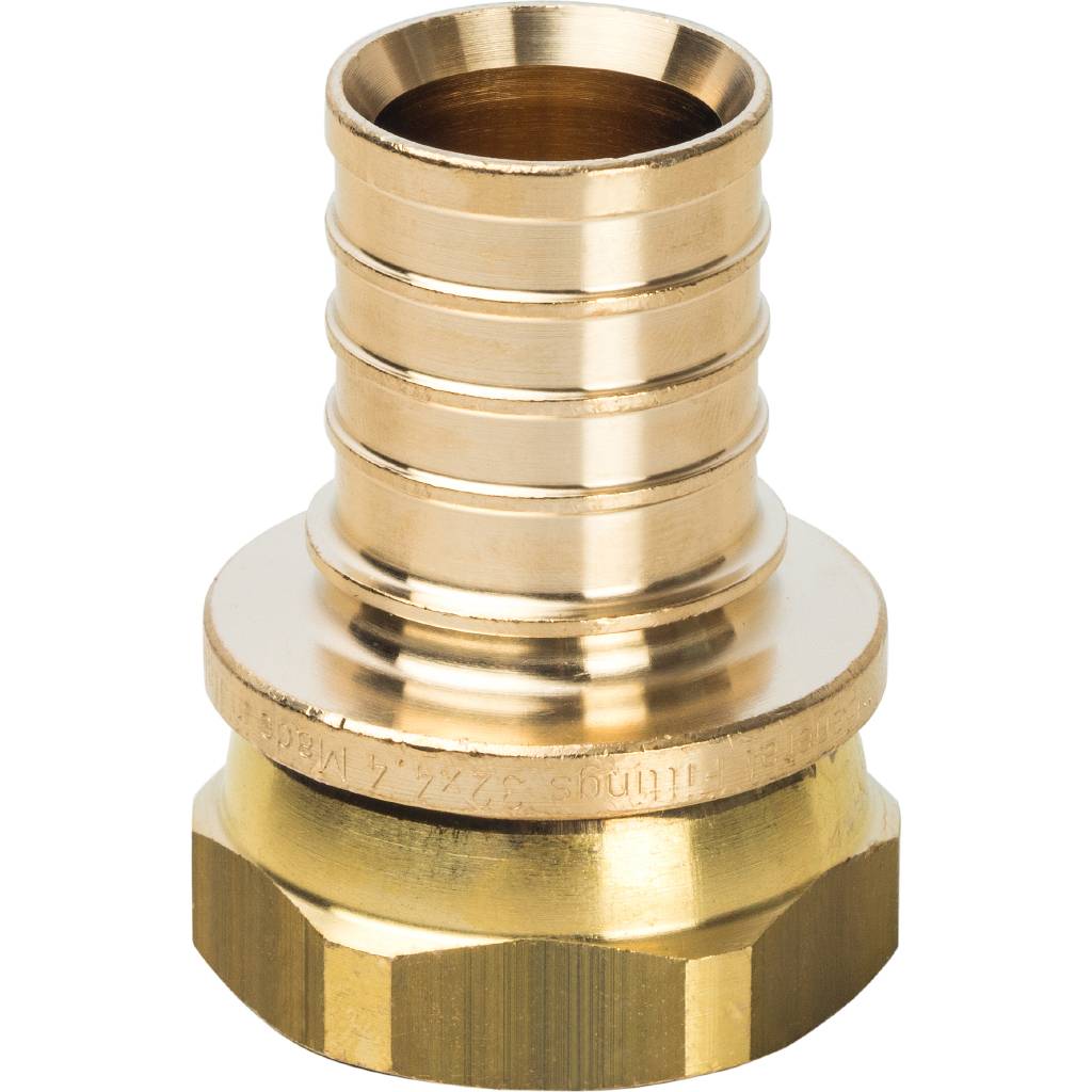 Переходник STOUT с накидной гайкой 32xG 1 для труб из сшитого полиэтилена аксиальный