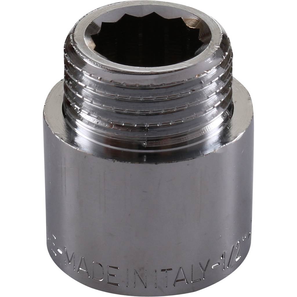 Удлинитель TIEMME НВ 20мм-1/2 хром для стальных труб резьбовой, 1500060