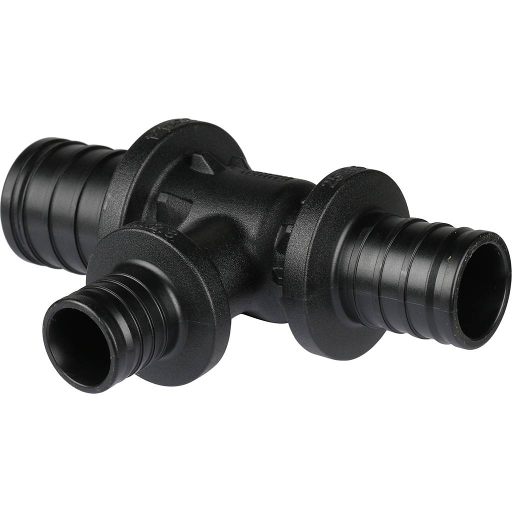 Тройник РЕХАУ RAUTITAN с уменьшенным боковым и торцевым проходом 32-20-25 PX для труб из сшитого полиэтилена аксиальный, 11600871001