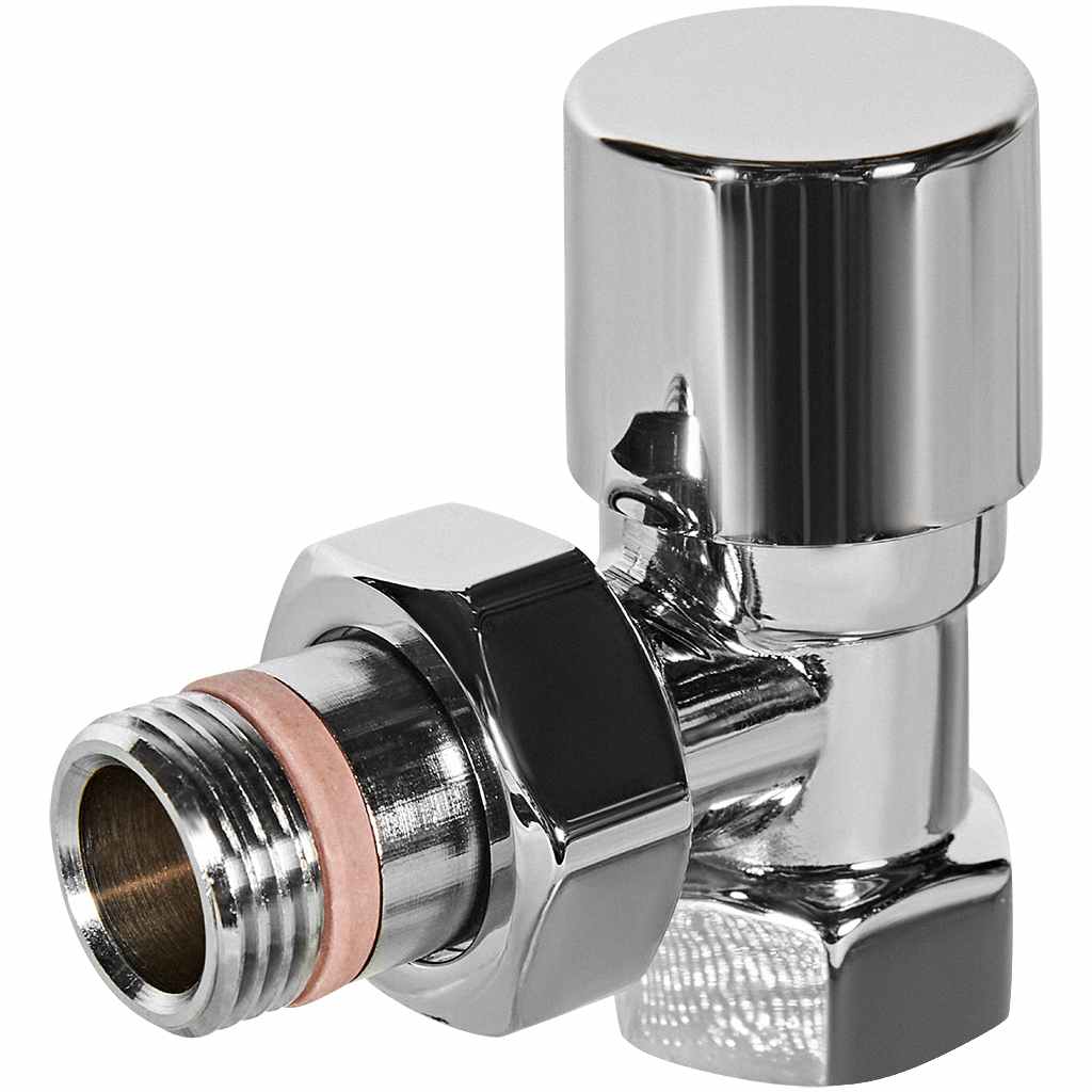 Клапан запорно-балансировочный STOUT Design хром, угловой 1/2, SVLD-0002-000015C