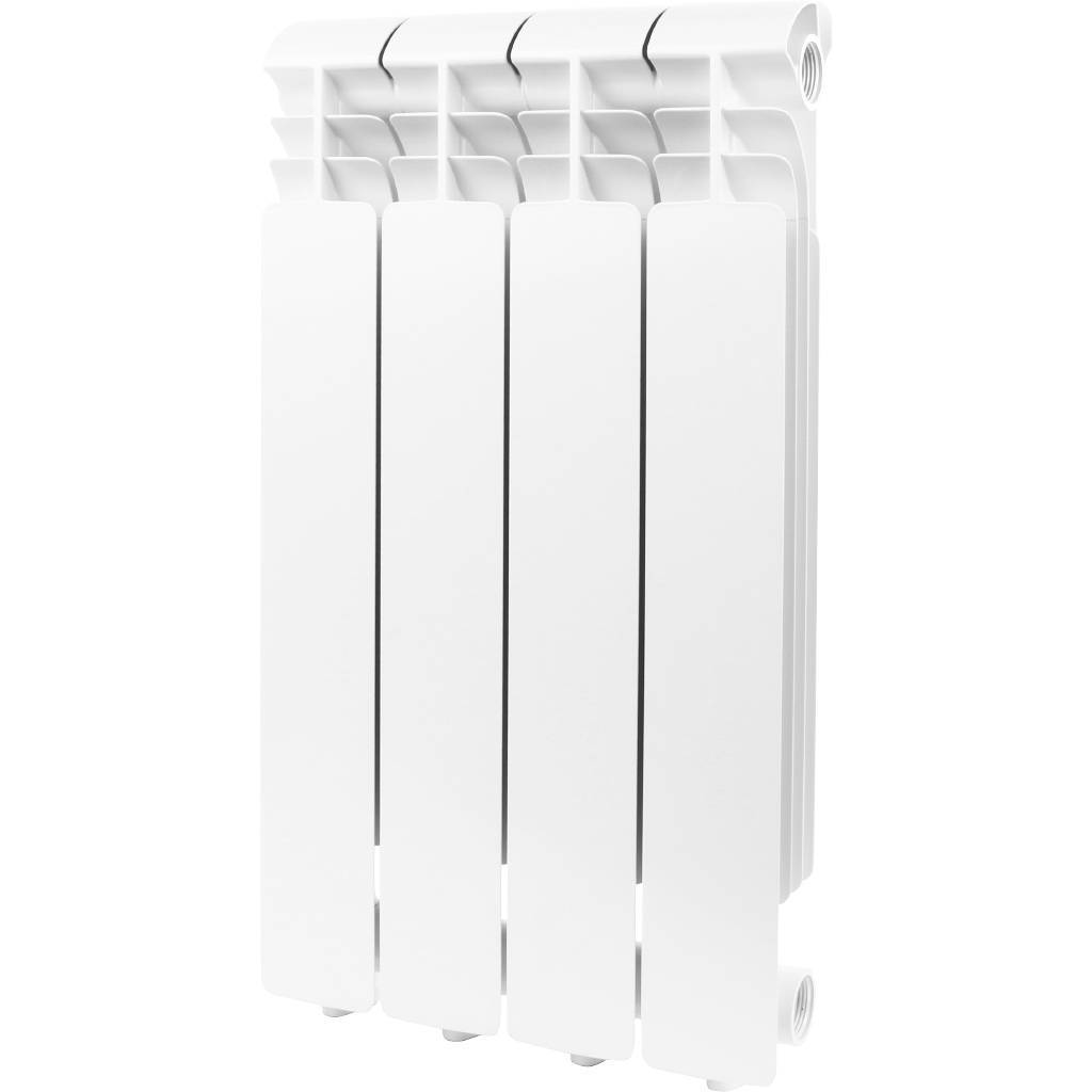 Радиатор алюминиевый Global ISEO 500 4 секции боковое подключение (белый RAL 9010), IS05001004