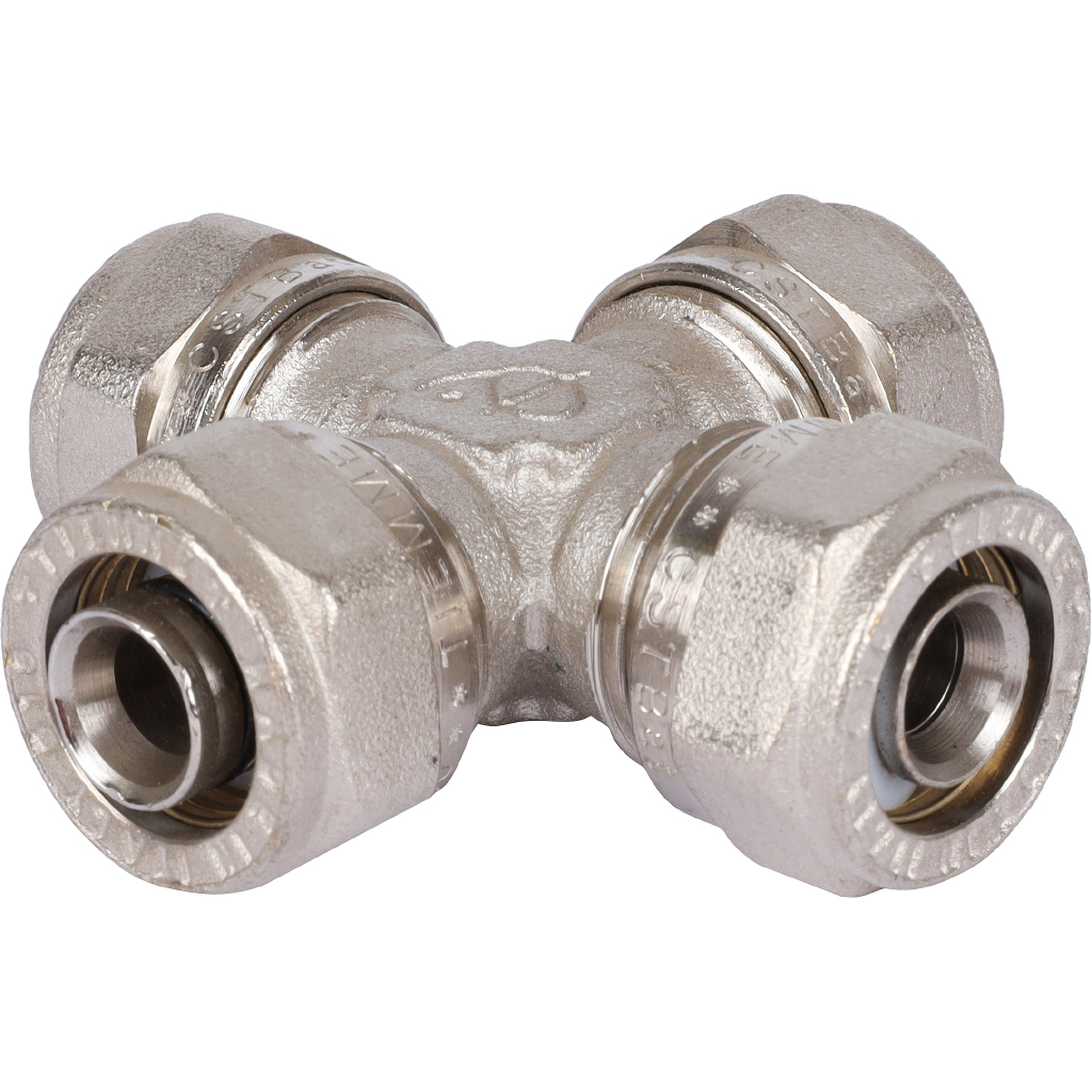 Крестовина TIEMME (16х2.0) для металлопластиковых труб винтовой, 1600071