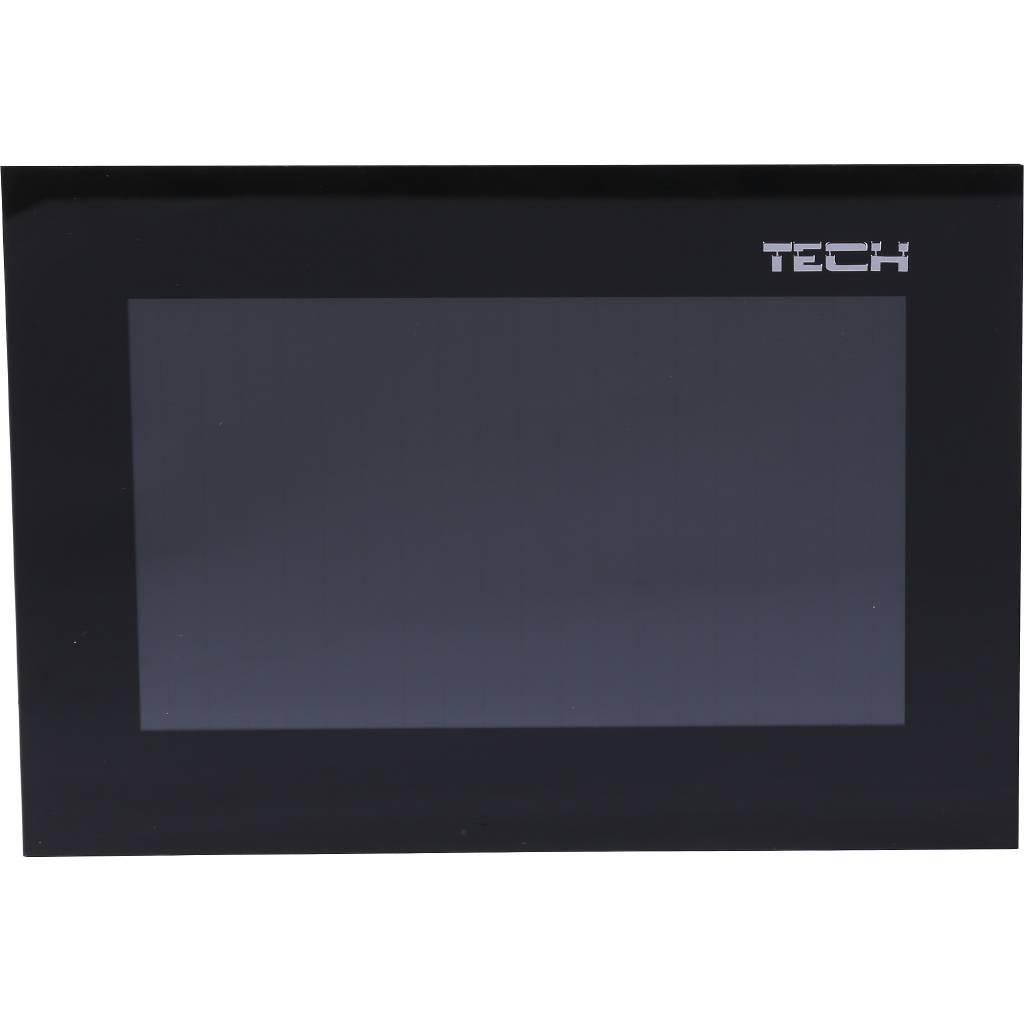 Комнатный двухпозиционный  регулятор цветной (стекло 2мм) черный TECH ST-283