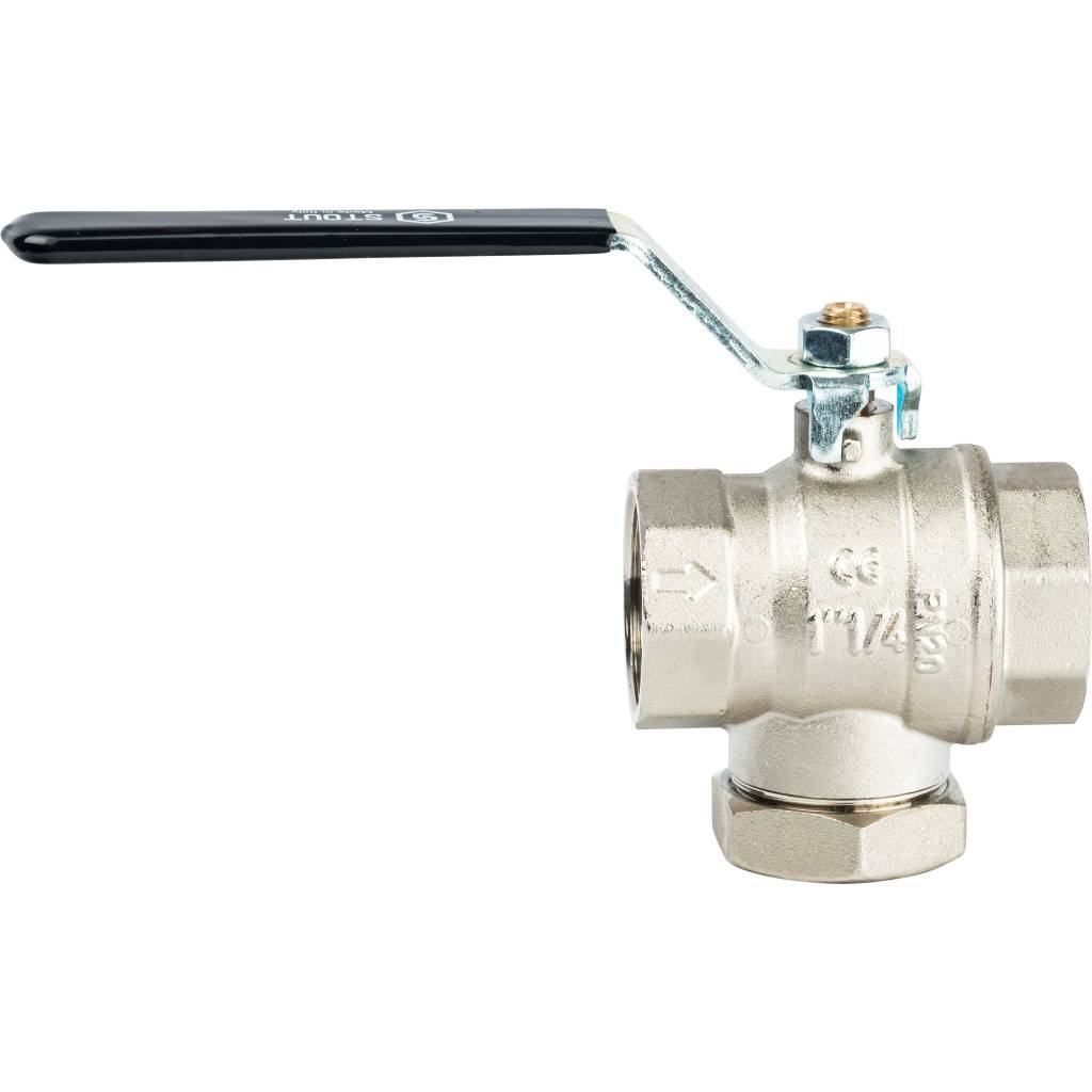 Кран шаровой STOUT с фильтром 1 1/4, SVF 0001 000032