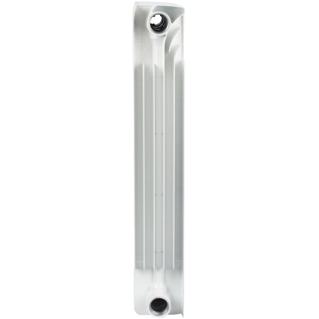 Радиатор биметаллический STOUT Space 500 4 секции боковое подключение RAL9016, SRB-0310-050004