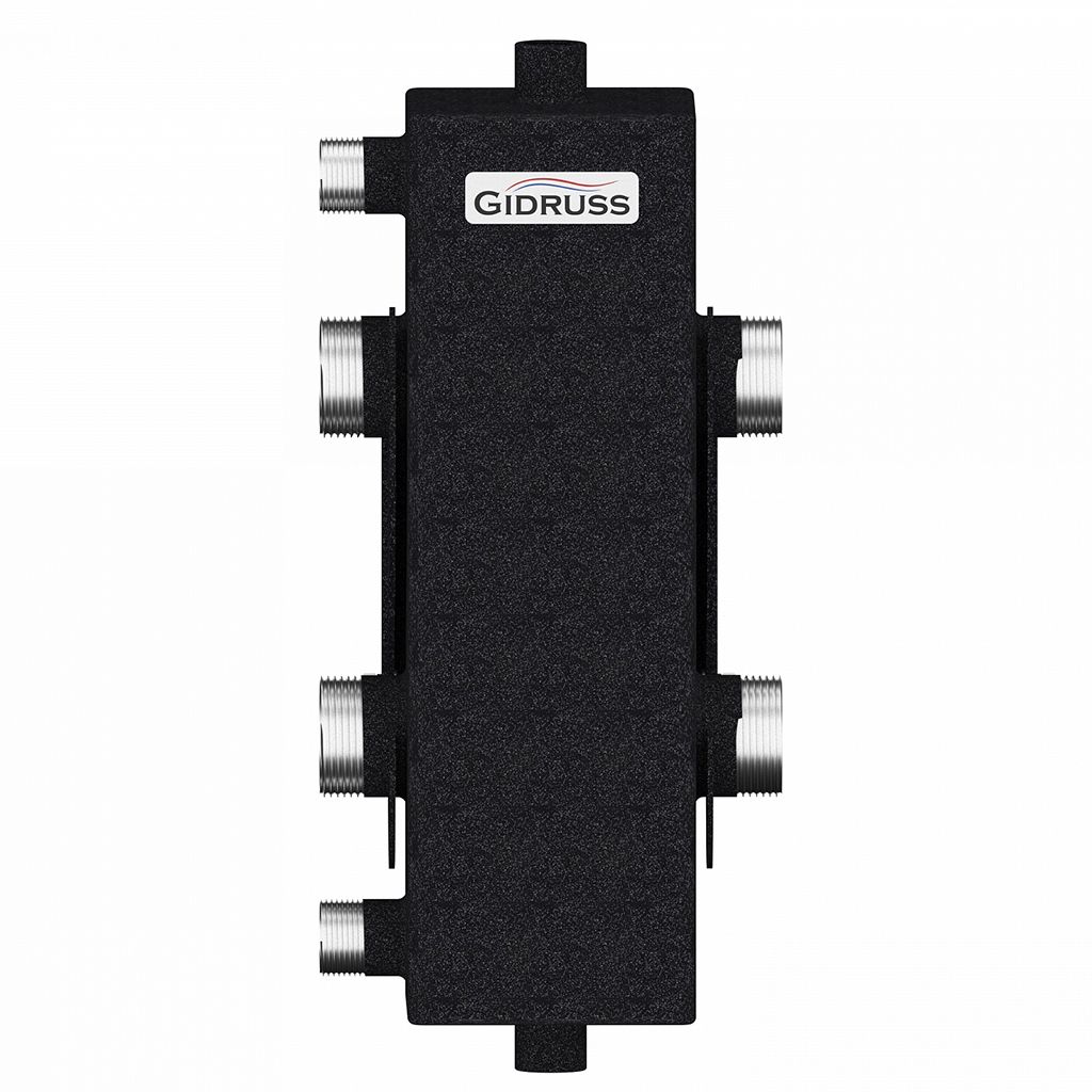 Гидравлический разделитель GIDRUSS GR-100-32 (до 100 кВт, G 1 1/4, корпус 100х100х3 ст. 09Г2С), 11 00100 05