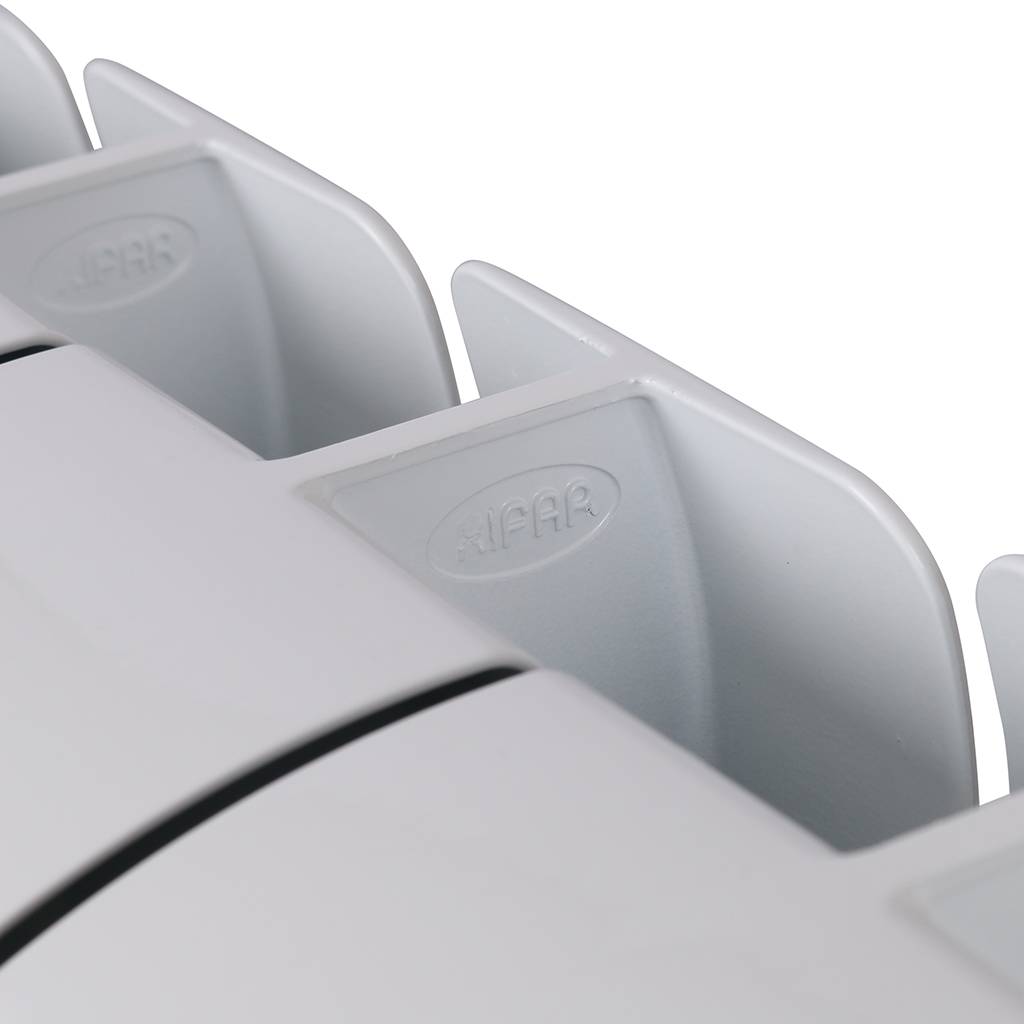 Радиатор биметаллический RIFAR BASE 350 14 секций боковое подключение (белый RAL 9016), 1RB35-14